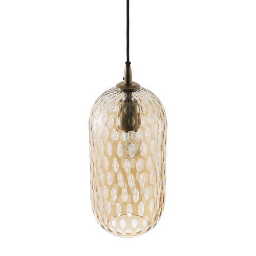 Светильник подвесной mystic aura, D26 см, янтарно-золотой 6