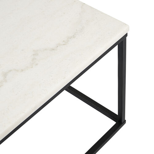 Столик журнальный mayen, 90х40 см, белый/черный 5