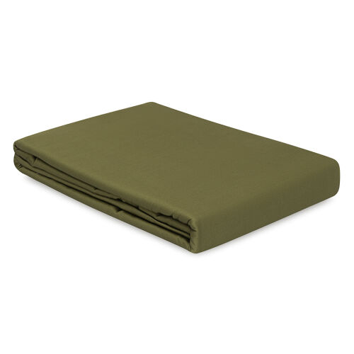 Простыня из сатина из коллекции meditation, olive, 240х270 см 1 Простыня из сатина из коллекции meditation, olive, 240х270 см 1