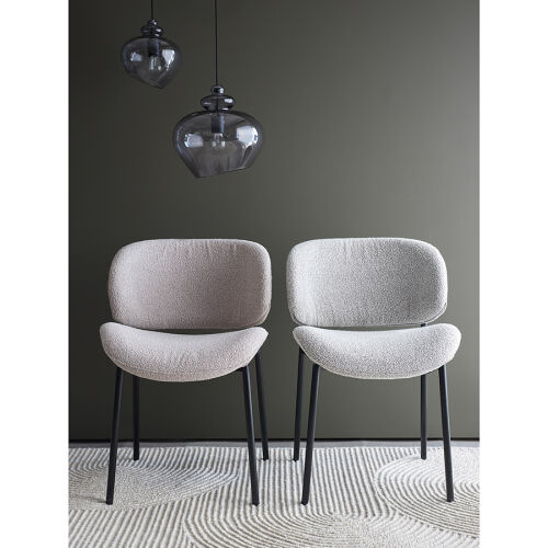 Стул embrace, букле, светло-серый 2