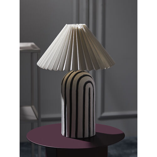 Светильник настольный stripel, D30х44 см, черный/белый 5