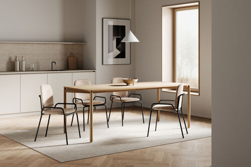 Стол обеденный saga, 75х120 см, ясень 2