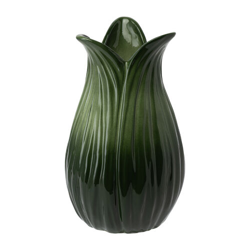 Ваза petal зеленого цвета из коллекции blossom, 22 см