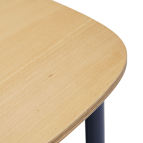 Столик ottal, 44,5х44,5х45 см, бук, бежевый/синий 6