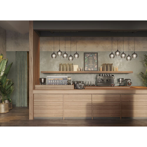 Светильник подвесной каскадный aurora, 110х18 см, серый 6