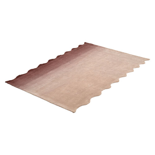 Ковер из шерсти over horizon цвета марсала из коллекции trendy r 5