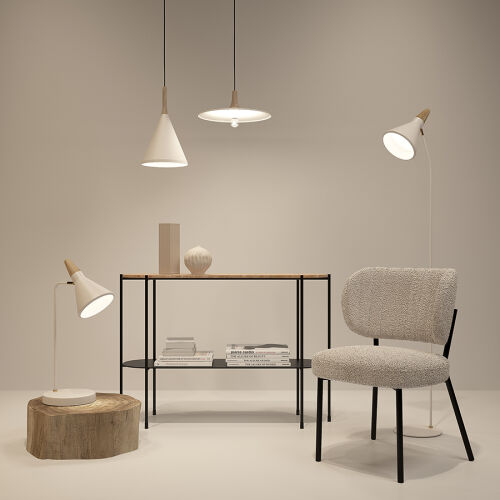 Светильник подвесной mango pyor, D29х26 см, бежевый 2