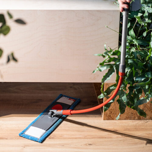 Ручка для швабры телескопическая 160 см с гибкой штангой 40 см 1