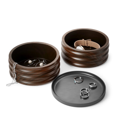 Шкатулка для украшений tesora, черный орех 4