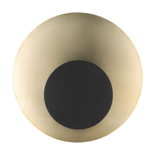 Светильник настенный stone, D35,5х15,5 см, черный/золотистый 6