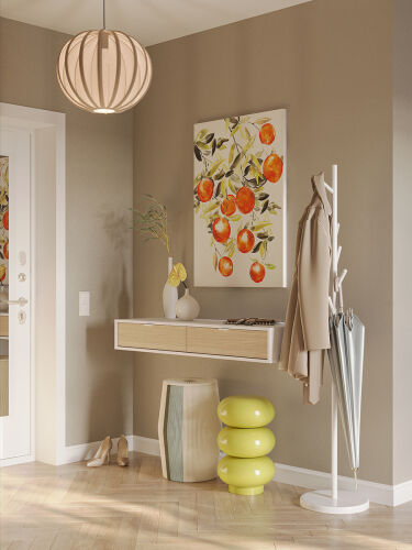 Светильник подвесной texture rib, D48 см, бежевый 4