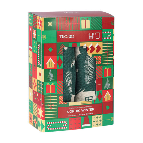 Набор кухонных полотенец nordic winter из коллекции new year ess 5