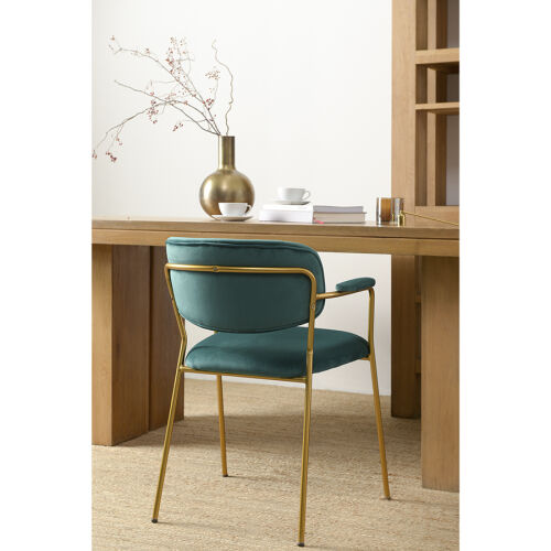 Стул eirill, велюр, темно-зеленый 3