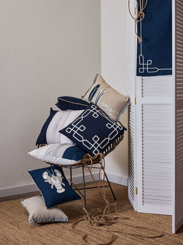 Подушка декоративная navy mood из коллекции sea treasures, 45х45 1