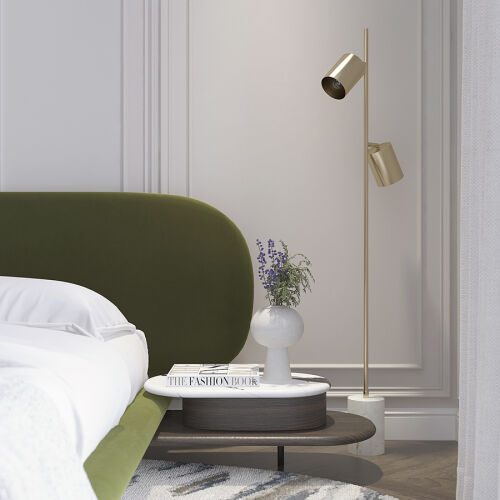 Торшер irjo, 149,5 см, золотистый 1