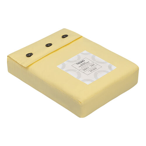 Комплект постельного белья из стираного перкаля светло-желтого ц 7