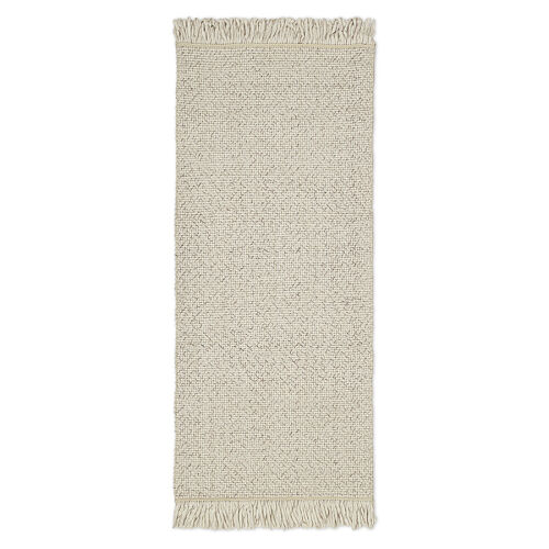 Ковер из переработанного пластика бежевого цвета из коллекции ethnic, 70х160 см