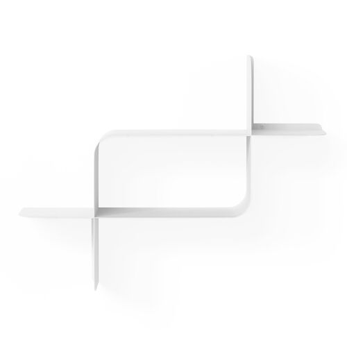 Набор металлических настенных полок montage, 2 шт., белый 4