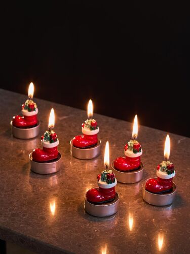 Набор декоративных свечей festive stocking из коллекции new year 2