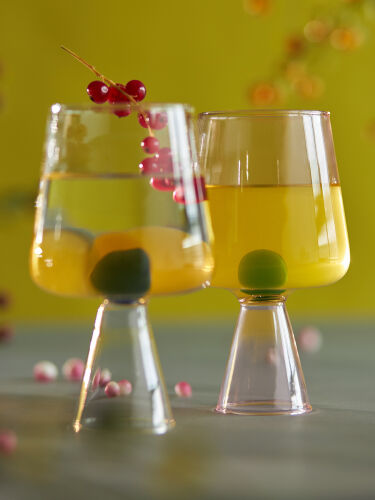 Набор бокалов для вина orb, 400 мл, розовый/зеленый, 2 шт. 4