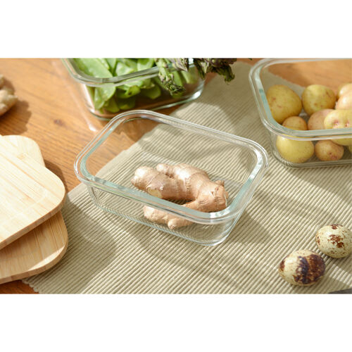 Контейнер для запекания и хранения eco store с крышкой из бамбук 11