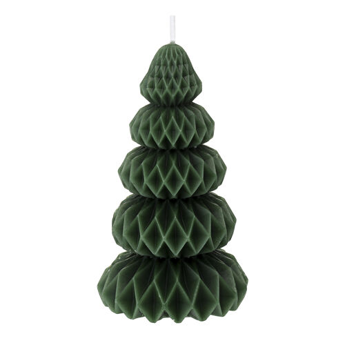 Свеча декоративная origami зеленого цвета из коллекции new year  1