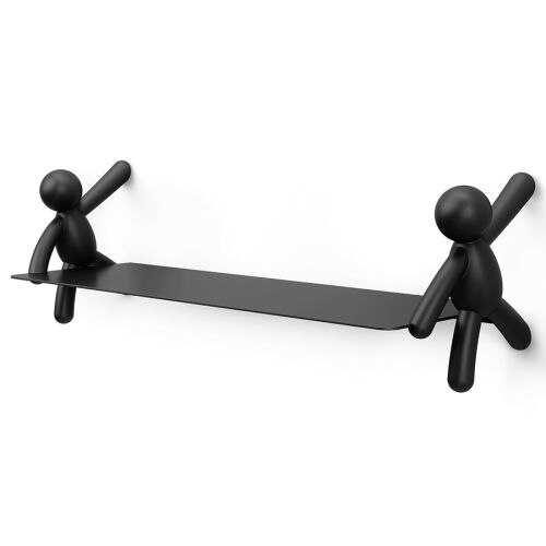 Полка buddy, 46х15 см, черная 4