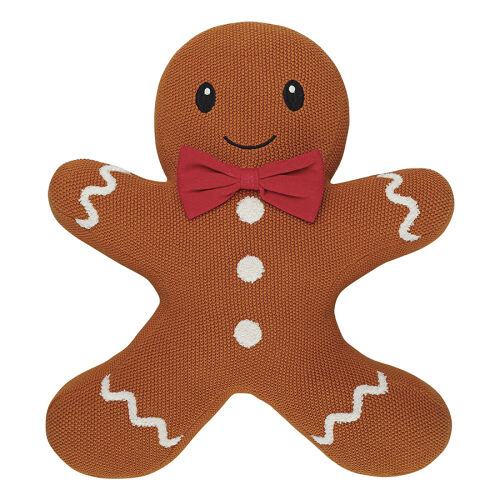 Подушка вязаная classy gingerbread из коллекции new year essential, 38х44 см