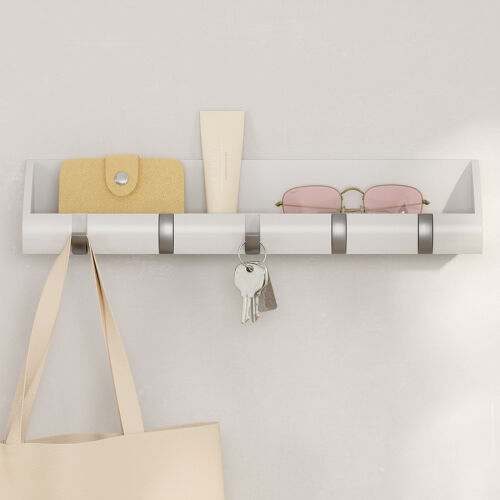 Вешалка-органайзер cubby белая 3