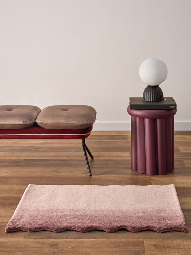 Ковер из шерсти over horizon цвета марсала из коллекции trendy r 4