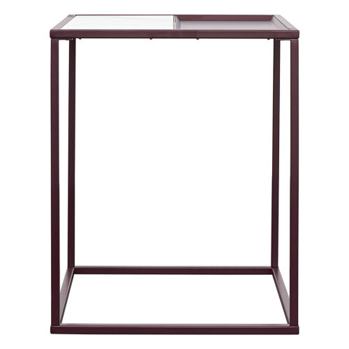 Столик кофейный mayen, 45х45 см, белый/сливовый 5