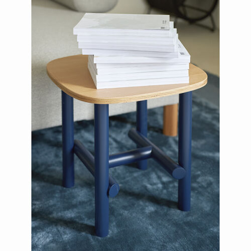 Столик ottal, 44,5х44,5х45 см, бук, бежевый/синий 7