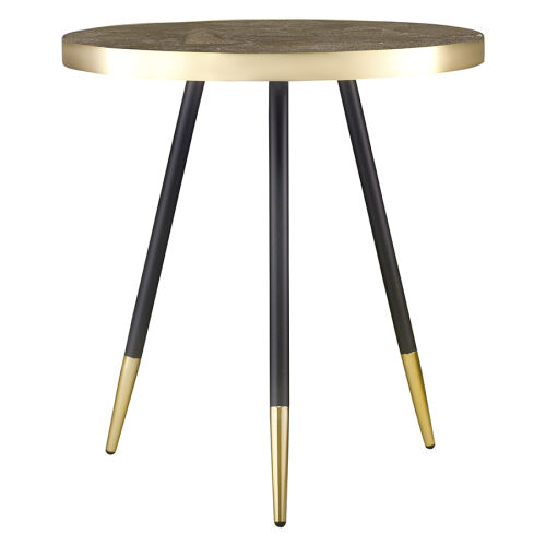 Столик hedda, D55 см, черный/матовое золото 4