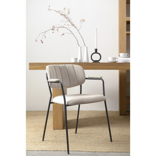 Стул eirill, велюр, серо-бежевый 4