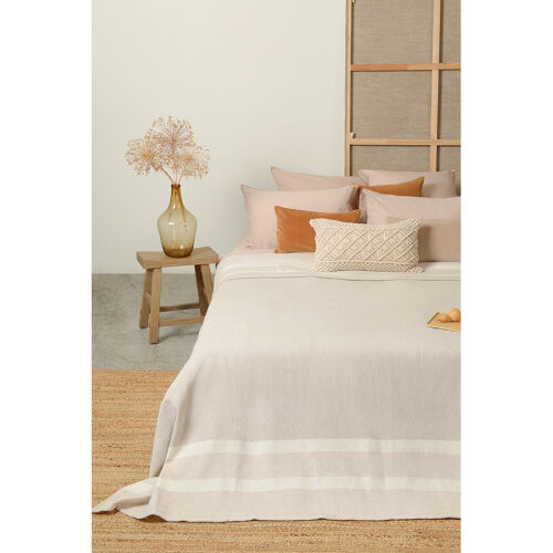 Покрывало базовое бежевого цвета из коллекции ethnic, 180х250 см 7