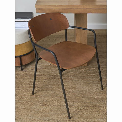 Стул с подлокотниками torfrid, орех 3