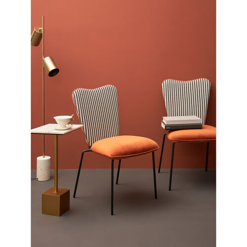 Стул pompadour, велюр, терракотовый 5