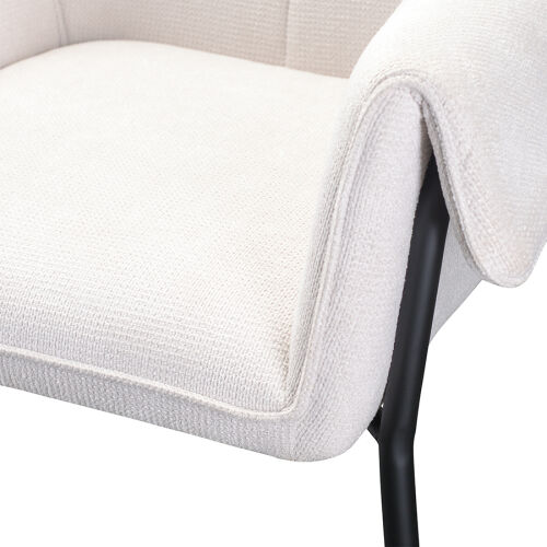 Стул aline, шенилл, молочный 6