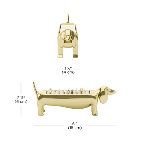 Держатель для колец dachsie, латунь 5