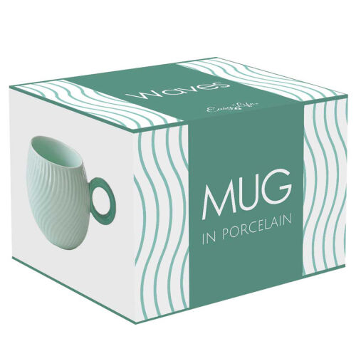 Кружка waves, 350 мл, бирюзовая 2