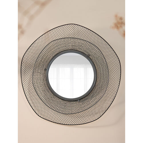 Зеркало настенное vinger, D79 см, черное 2