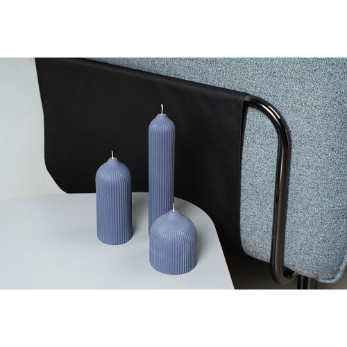 Свеча декоративная синего цвета из коллекции edge, 25,5 см 7