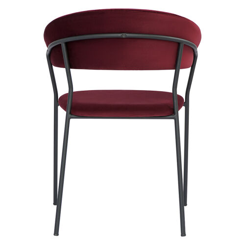 Стул stefany, велюр, винный 3