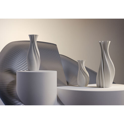 Ваза для сухоцветов printed art, spiral, 25 см 4 Ваза для сухоцветов printed art, spiral, 25 см 4