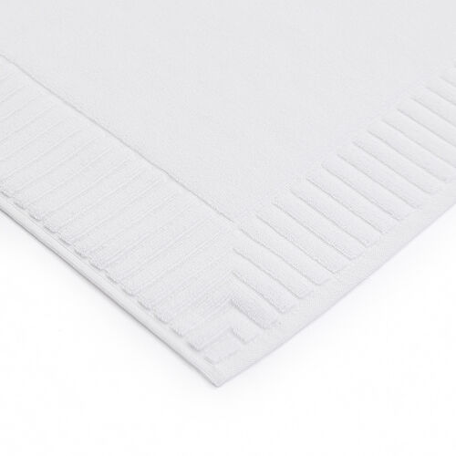 Коврик для ванной с фактурным бортиком белого цвета из коллекции 7