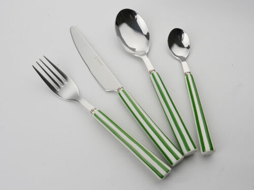 Набор столовых приборов "Джамбо", зеленые, 8 пред. 2