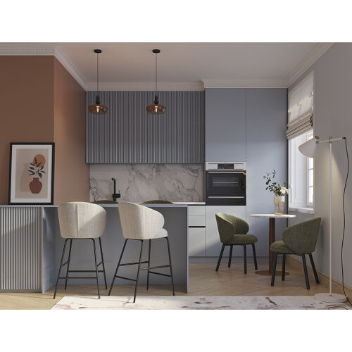 Стул полубарный comfy, рогожка, топленое молоко 3