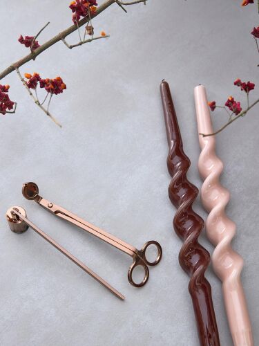 Набор аксессуаров для свечей дымчато-коричневого цвета из коллек 4