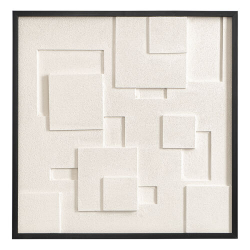 Панно декоративное с эффектом 3d minimalism square, с черной рам 1