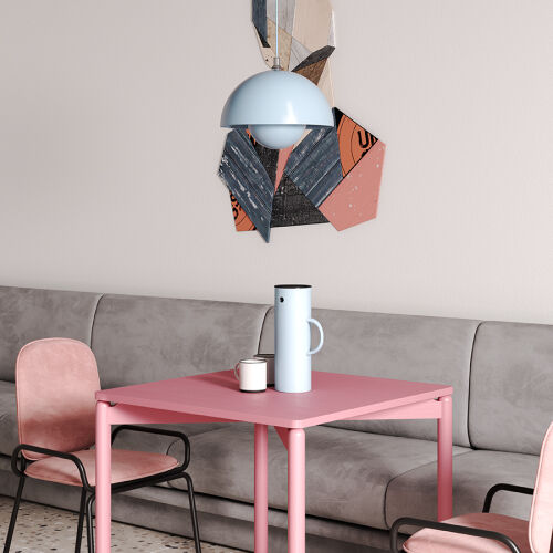 Стол обеденный saga, 75х75 см, розовый 3